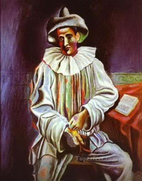 Pierrot 1918 Pablo Picasso Pinturas al óleo